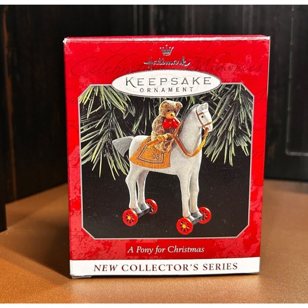Hallmark Keepsake Christmas Ornament - A Pony For Christmas #1 - 1998 (1)